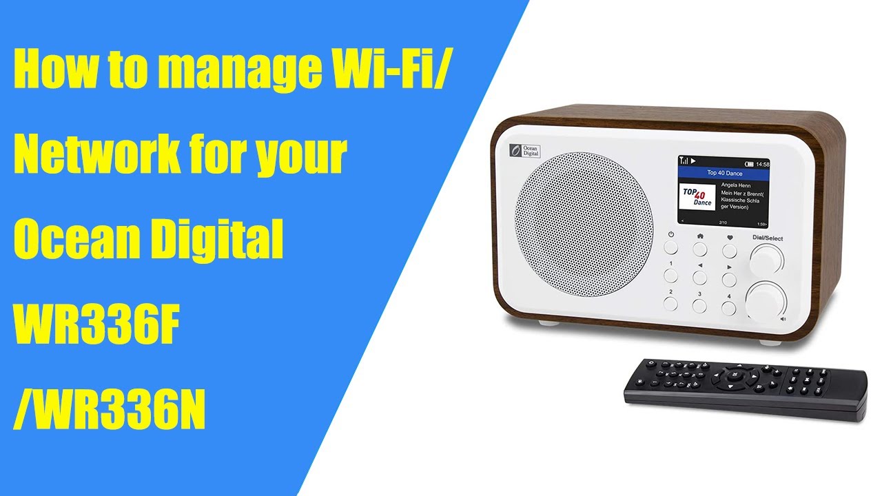  Ocean Digital WiFi Internet Radios WR-336N Portable Digital  Radio with Rechargeable Battery Bluetooth Receiver with 2.4” Color Display,  4 Preset Buttons, Support UPnP & DLNA-White : Electronics