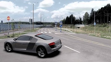 Simple Car-Rig Audi R8 made with Anim8or