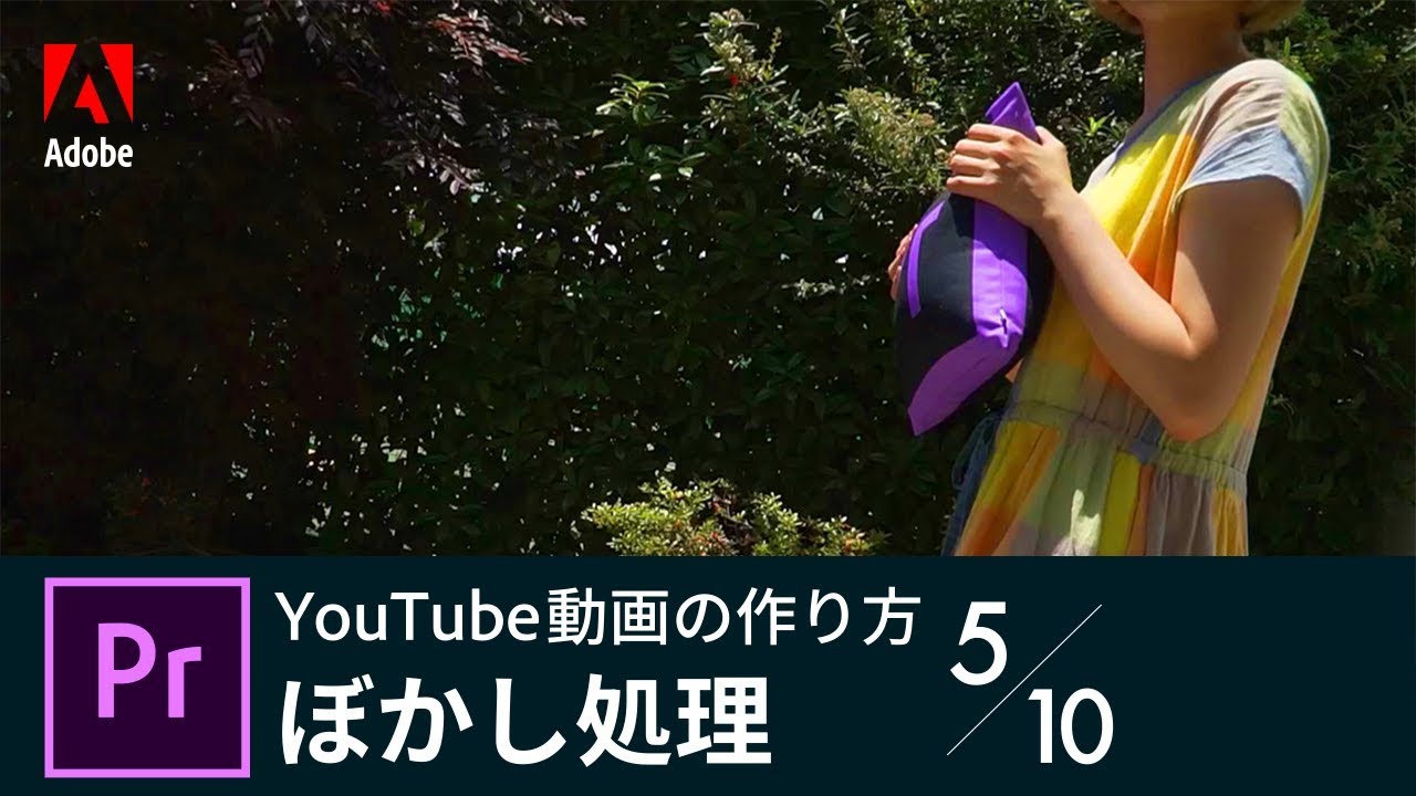 Premiere Pro入門 Youtube動画の作り方 5 10 ぼかし処理 アドビ公式 Youtube