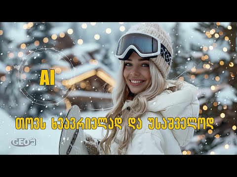 თოვს ხვავრიელად და უსაშველოდ - ახალი სიმღერა ხელოვნური ინტელექტის შესრულებით ♫