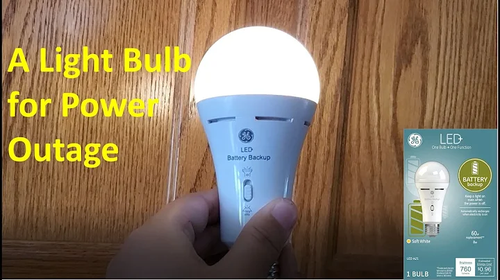 GE LED Light Bulbs with Battery Backup Review