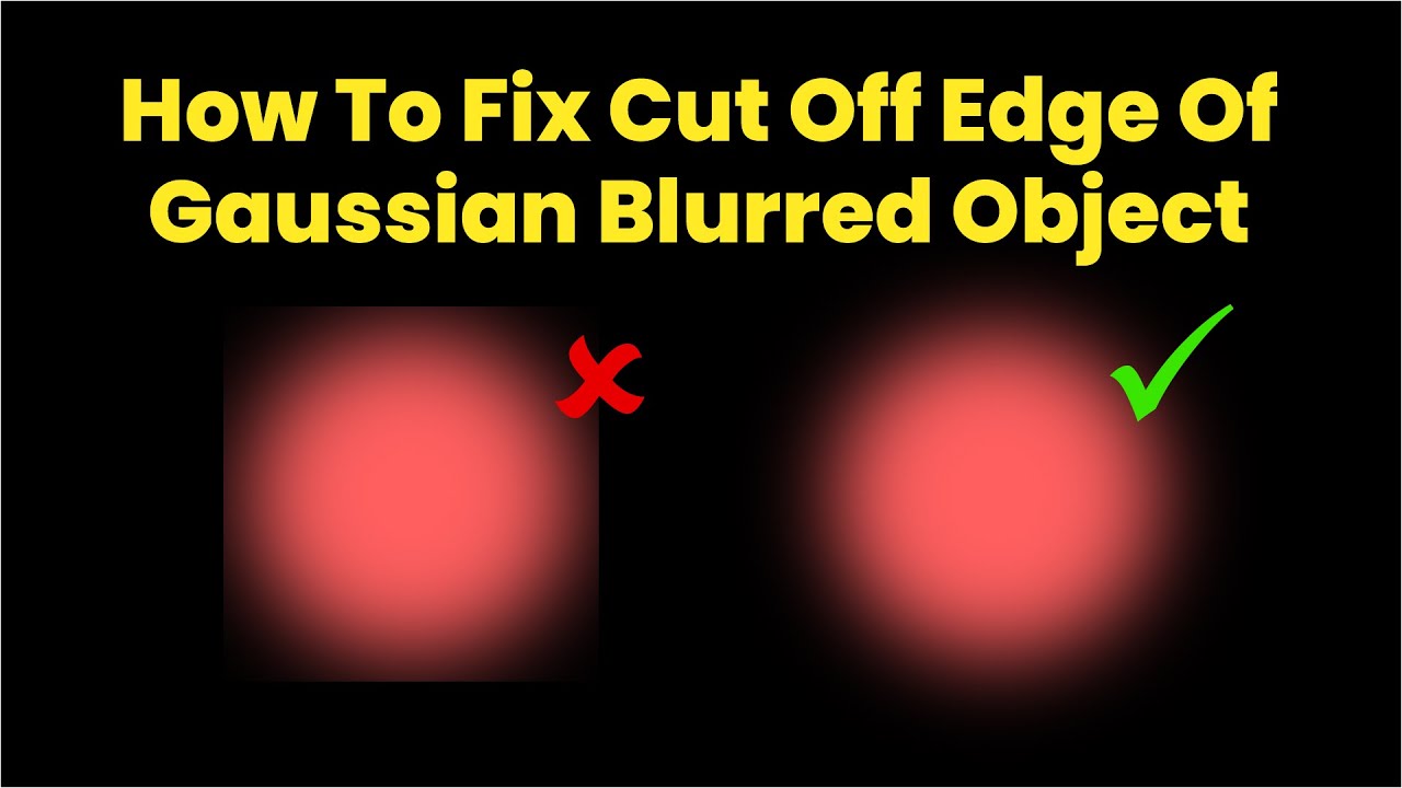 How To Fix Cut Off Edge Of Gaussian Blurred Object #illustrator | Let's ...