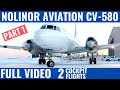 NOLINOR AVIATION CV-580 | PART 1 | COCKPIT VIDEO | FLIGHTDECK ACTION | CANADA AVIATION