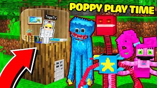 TÔ GÀ THỬ THÁCH 24H TRỞ NÊN TÍ HON TRỐN KHỎI QUÁI VẬT POPPY PLAYTIME TRONG MINECRAFT*BOXYBOO HUGGY