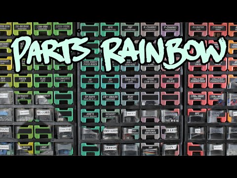 The Parts Rainbow: Hacking a Cheap Harbor Freight Parts Organizer