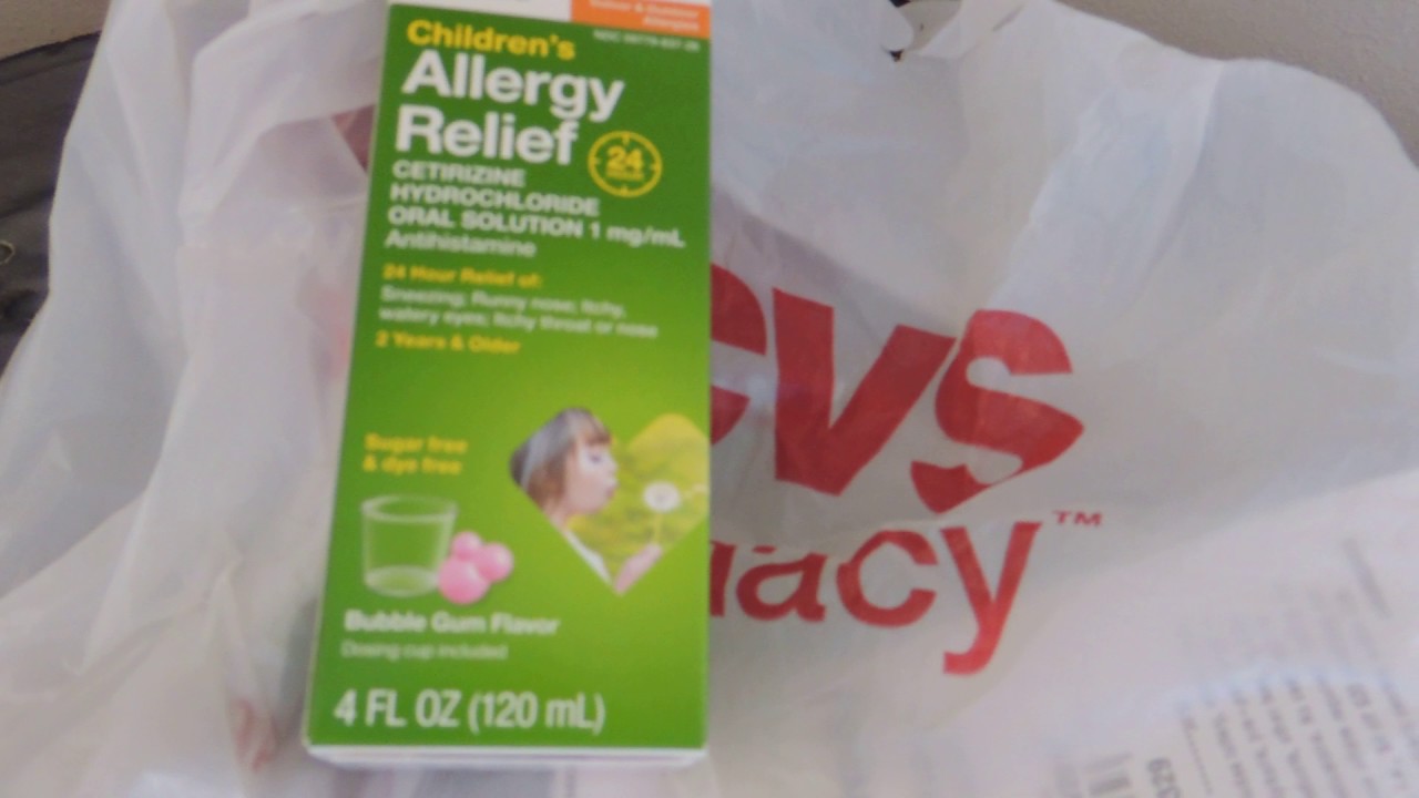 Children Allergy Relief just .99 cents at CVS YouTube