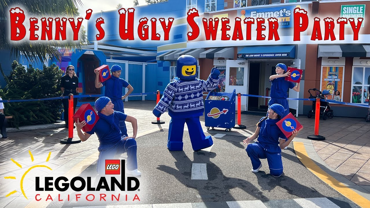 Benny's Ugly Sweater Dance Party at LEGOLAND California - Dancing, Holiday Music and LEGO characters
