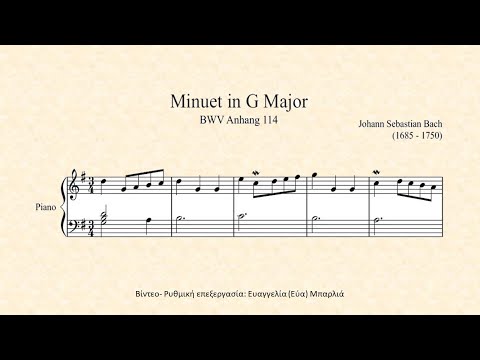 Minuet in G Major- Notebooks for Anna Magdalena Bach- Body Percussion Play along