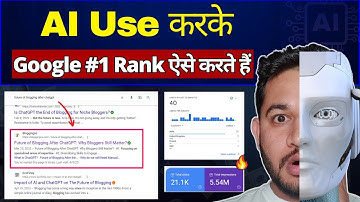 Google Rank #1 with AI or ChatGPT Step By Step | 100% SEO Blog post Writing