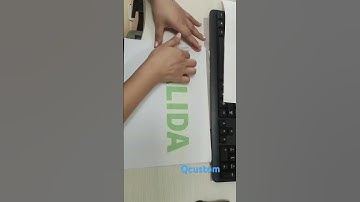 Transfer masking tape with green sticker for sign and light box #signsticker #lightbox