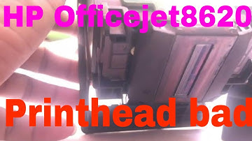 HP Officejet Pro 8620 error Missing or Failed Printhead checking