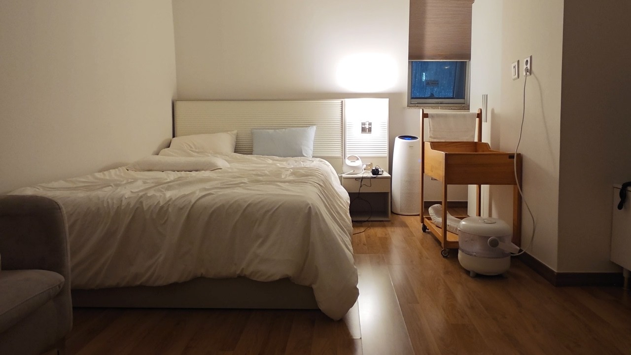 뜨개질하고 남이해준 밥만먹는 브이로그