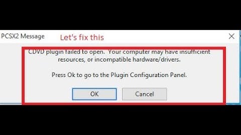how to fix pcsx2 error incompitable hardware or resources