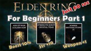ELDEN RING | Get “Overpowered” At The Very Start -  Part 1 Cracked Crystals Pt 1 Elden Ring