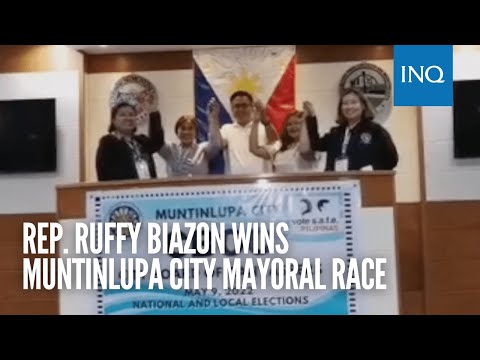 Rep. Ruffy Biazon wins Muntinlupa City mayoral race