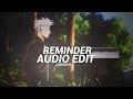 Reminder The Weeknd Edit Audio Reminder The Weeknd Edit Audio