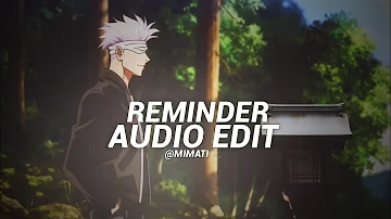 reminder - the weeknd [edit audio]