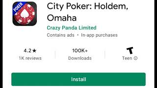 City Poker App Review screenshot 5