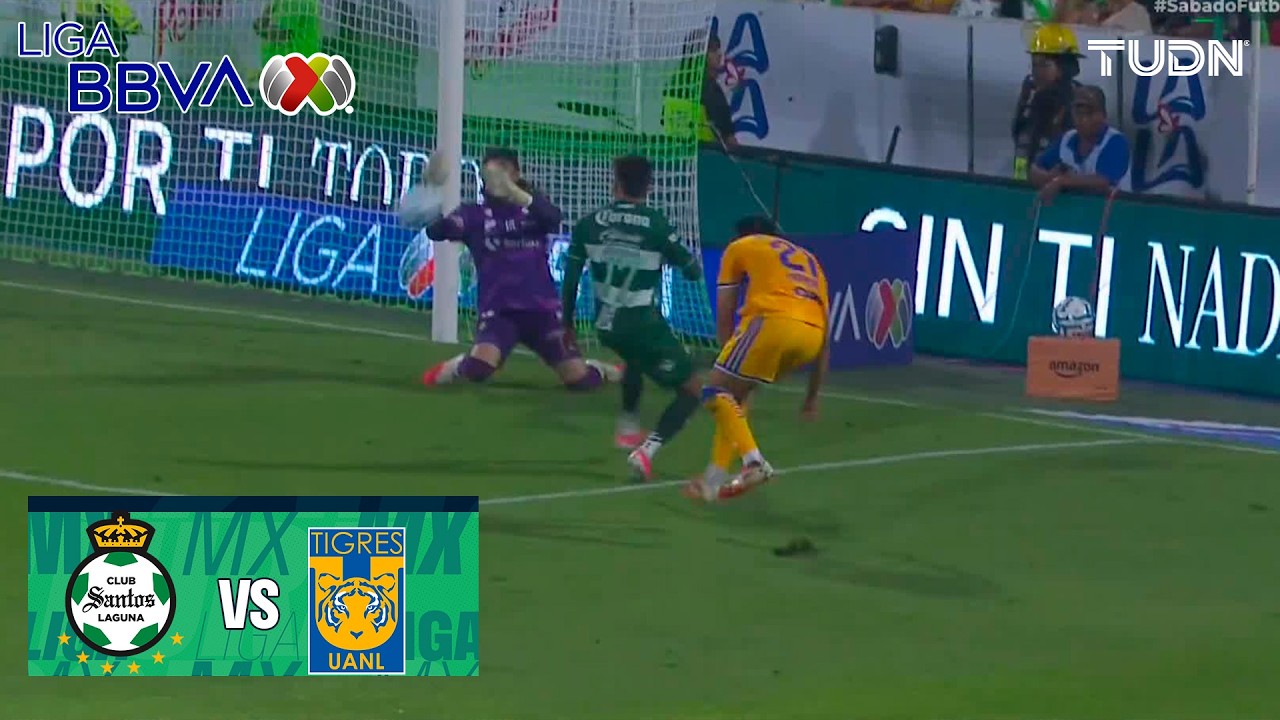 ¡OTRA VEZ ACEVEDO! Santos vs Tigres | Liga MX - Jornada 6 Apertura 2026 | TUDN