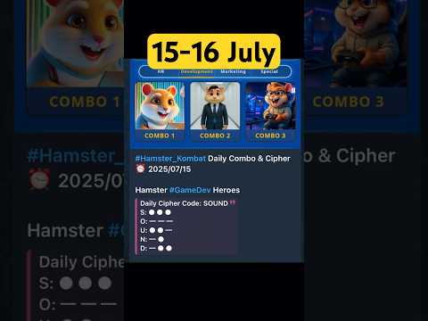 Hamster Daily Cipher