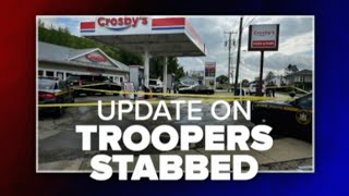 Bystanders 'jump right in' to aid New York State Troopers stabbed during Bolivar gas station arrest