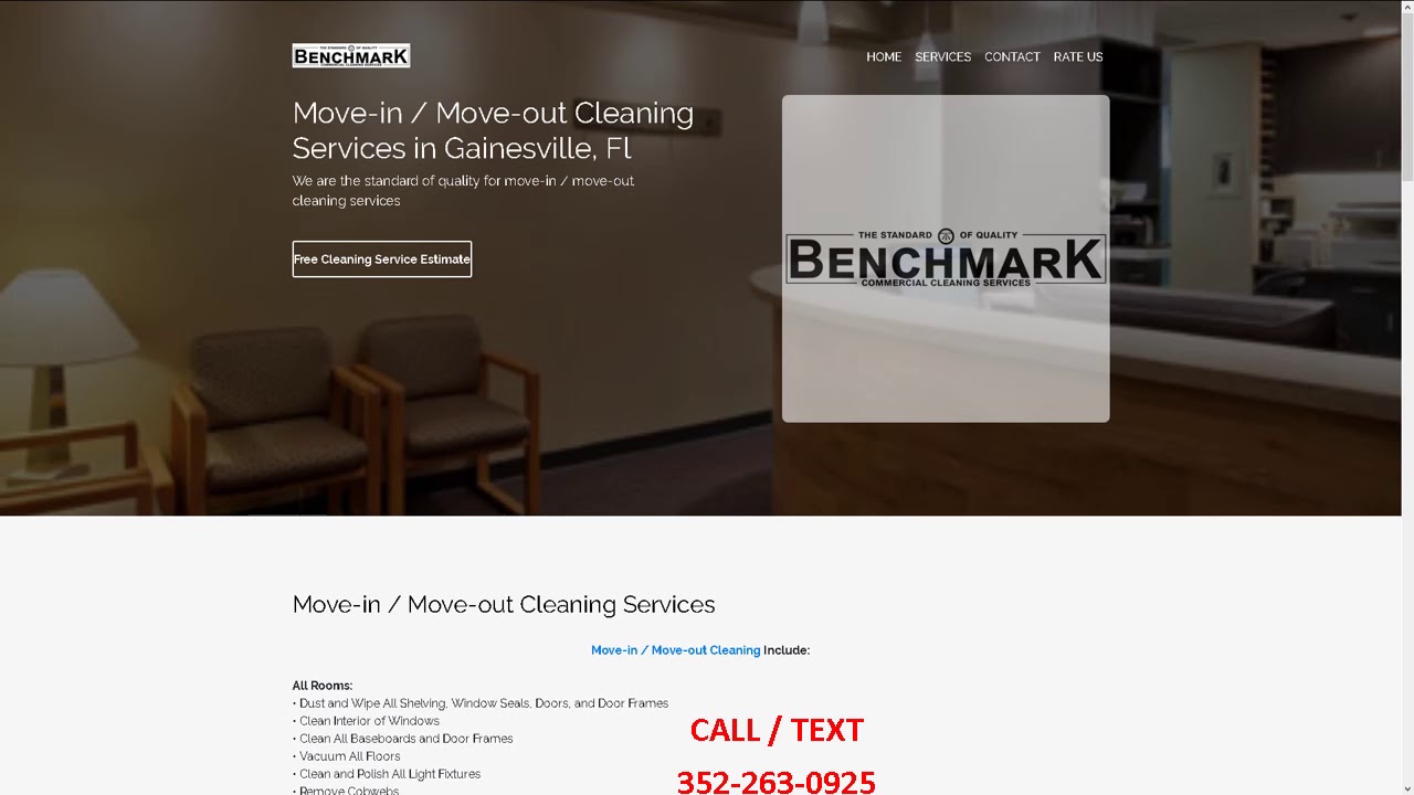 Benchmark Move in Move out Cleaning Services Gainesville Fl