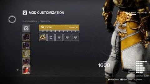 Mod Customization Slots - Destiny 2 - LIGHTFALL