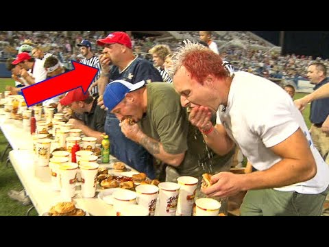 DESTROYING THE BIGGEST CHEATER IN COMPETITIVE EATING (again)