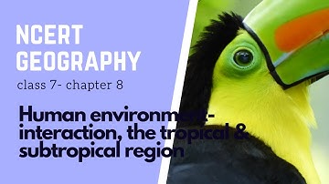Chapter 8:Human environment interactions,the tropical & subtropical region | Ncert Class 7 Geography
