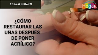 ¿Cómo restaurar las uñas después de poner acrílico? - HogarTv producido por Juan Gonzalo Angel