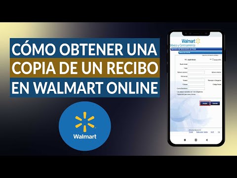 Cómo puedo obtener una copia de un recibo o factura de WALMART en línea