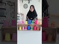 menyamakan warna gelas #shorts #challenge #family #games