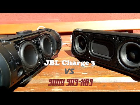 JBL Charge 3 vs. Sony srs-xb3 - Woofer test