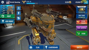 Weapons like Molot in War Robots | Mech Wars Multiplayer Robots Battle | Mach Robot with 4x Cobra.