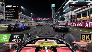 [8K] F123 amazing Rain Gameplay | Raytracing and DLSS3 ! 8K Max Settings Gameplay