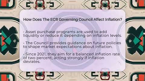 How Does The ECB Governing Council Affect Inflation? - Inflation Insight Channel