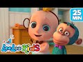 🐒Count Backwards with Johny and Five Little Monkeys | LooLoo KIDS Educational Songs for Kids
