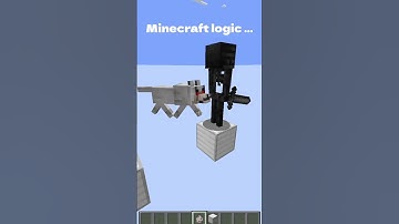 Minecraft Logic...🤔🤔🤔 #minecraft #minecraftshorts #minecraftlogic