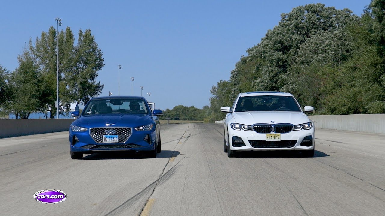 Luxury Smackdown: Genesis G70 Vs. BMW 3 Series — Cars.com - YouTube