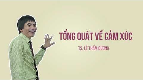 TS Lê Thẩm Dương - Quản trị cảm xúc để thành công - Bài 1