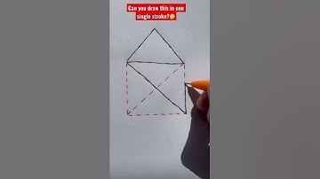 Can you draw this in one single stroke? #math #youtube #tutor #shorts #mathtrick #learning #youtuber