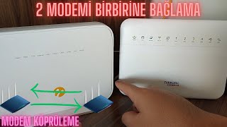 2 Modem Birbirine Nasıl Bağlanır ? (Kablolu) - Modem Köprüleme