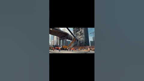 🔥 Seconds Before Disaster: Crane Collapse on High-Rise Construction Site 8 #disaster #collapse