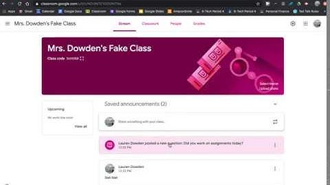 Taking Attendance in Google Classroom