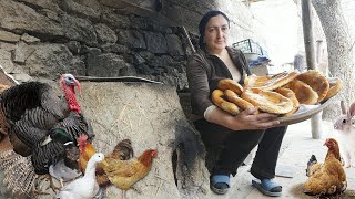 A FORGOTTEN recipe of BREAD in a tandoor Life in the Avar village ASMR sounds