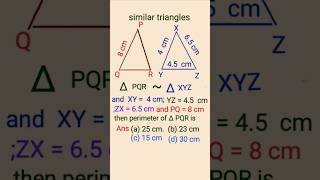 Finding the perimeter of similar triangles|Example Problem
