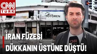 İran Füzesi Tel Avivde Bir Dükkanın Üzerine Düştü Cnn Türk Füzenin Düştüğü Noktayı Görüntüledi
