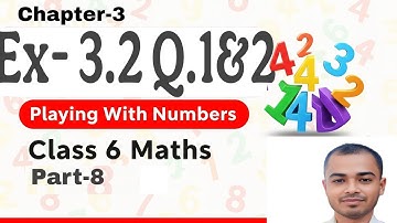 Ex. 3.2 | Q.1-2 | Chapter-3 | Class 6 Maths | NCERT | Factors & Multiples | Full Solution Explained