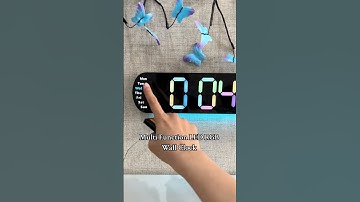 Modern led rgb wall clock for your home #clock #led #rgblights