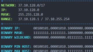 Python Script CIDR || Calcolo Host